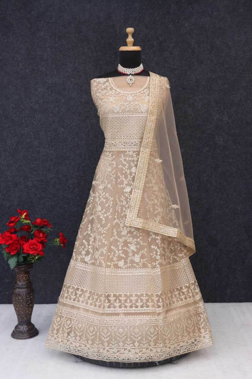 Japan Sartin Embroidery Anarkali Long Sequin Gown - MYLUXURY LANE ENTERPRISE